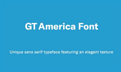 what fonts are similar to gt america
